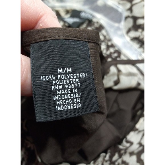 A N.A A New Approach Maternity Medium Brown Beige Sheer Top Blouse Camisole Boho - Picture 8 of 9